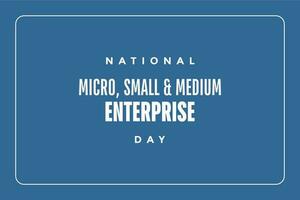 micro small medium enterprise day vector