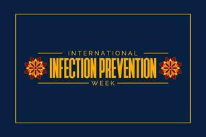 international infection prevention week vector