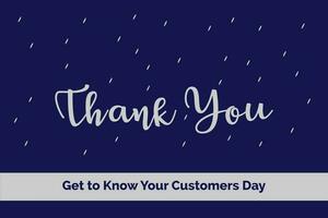 Get to Know Your Customer Day vector