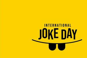 joke day, holiday concept background template vector