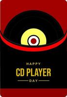 national CD Player day vector