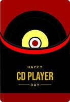 national CD Player day vector