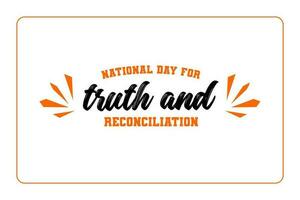 national day for truth and reconciliation vector