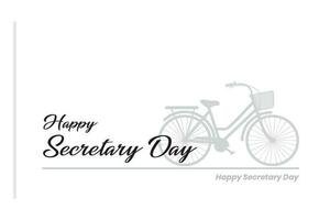 national secretary day, admin day, holiday concept vector