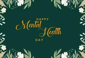 World Mental Health Day vector