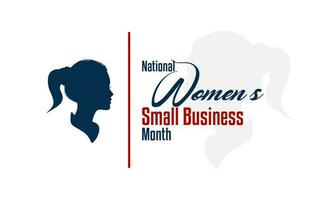 national women small business month vector