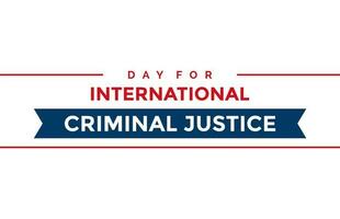 day for international criminal justice vector