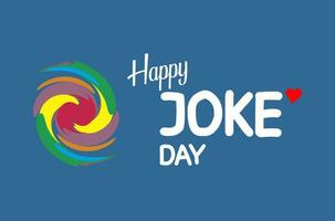 joke day, holiday concept background template vector