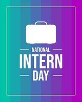 national intern day, background template Holiday concept vector