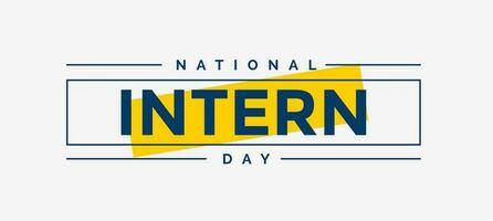 national intern day, background template Holiday concept vector