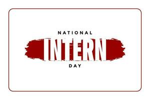 national intern day, background template Holiday concept vector