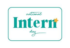 national intern day, background template Holiday concept vector