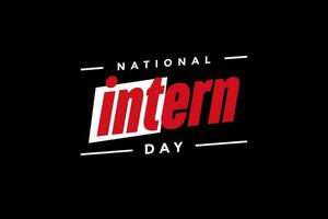 national intern day, background template Holiday concept vector