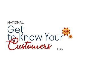 Get to Know Your Customer Day vector