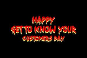 Get to Know Your Customer Day vector