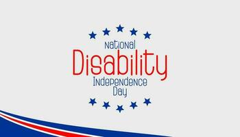 National Disability Independence Day vector