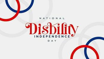 National Disability Independence Day vector