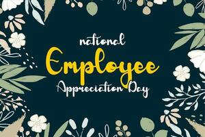 employee appreciation day, background template Holiday concept vector