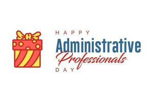 administrative professionals day, background template Holiday concept vector