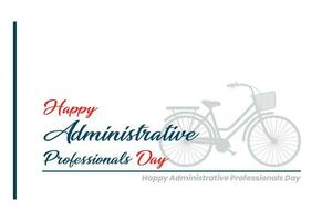 administrative professionals day, background template Holiday concept vector