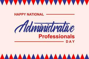 administrative professionals day, background template Holiday concept vector