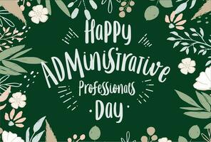 administrative professionals day, background template Holiday concept vector