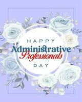 administrative professionals day, background template Holiday concept vector