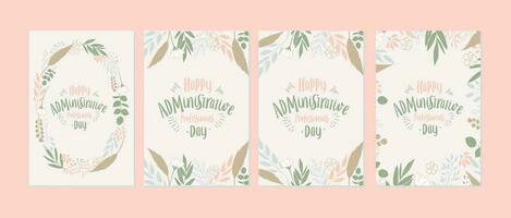 administrative professionals day, background template Holiday concept vector