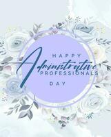 administrative professionals day, background template Holiday concept vector