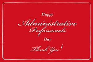 administrative professionals day, background template Holiday concept vector