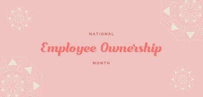 employee ownership month vector