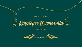 employee ownership month vector