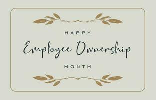 employee ownership month vector