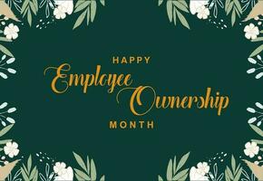 employee ownership month vector