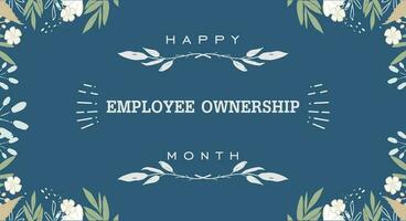 employee ownership month vector