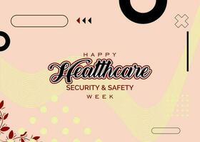 Healthcare Security and Safety week vector