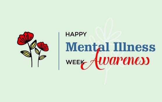 Mental Illness Awareness Week... vector