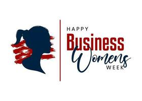 National Business Women Week vector