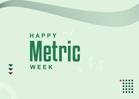 National Metric Week vector