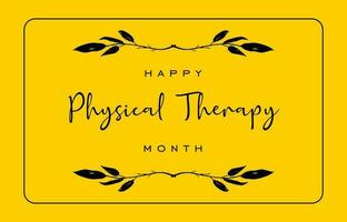 National Physical Therapy Mon... vector