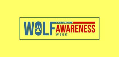 National Wolf Awareness Week ... vector