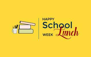National School Lunch week vector