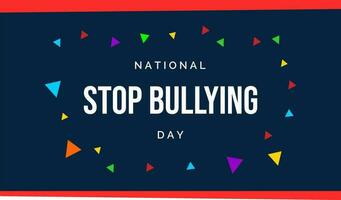 national stop bullying day vector