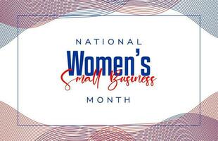 national women small business month vector