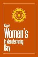 Women in Manufacturing vector