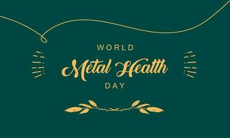 World Mental Health Day vector