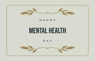 World Mental Health Day vector