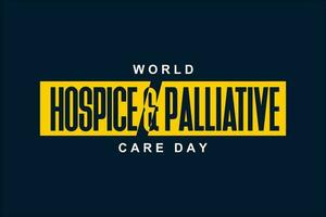 world hospice and palliative care day vector