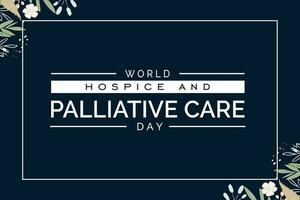 world hospice and palliative care day vector