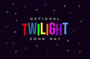 national twilight zone day vector